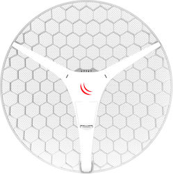 MikroTik LHG XL HP5 Extern Antenă Wi-Fi WiFi Parabolică 27dBi cu conexiune Ethernet