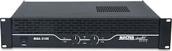 Master Audio MQA3100 PA Power Amplifier 2 Channels 250W/4Ω 150W/8Ω with Cooling System Black