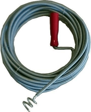 Techboss Șarpe de instalator 10m x 9mm Desfundări de scurgere din oțel 10m cu Grosime Maximă de Deblocare 9mm