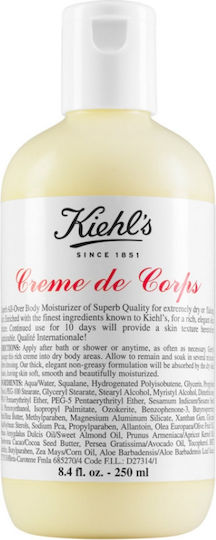 Kiehl's Creme de Corps Moisturizing Body Cream with Shea Butter for All Skin Types 250ml