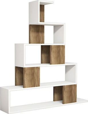 Bücherregal Pyramid White - Karydi 120x22x131cm