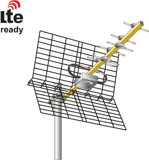 Matel Electronics AN10U-LTE Εξωτερική Κεραία Τηλεόρασης (δεν Απαιτεί Τροφοδοσία) Ασημί