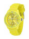 35 Mm Watch with Yellow / Yellow Rubber Strap