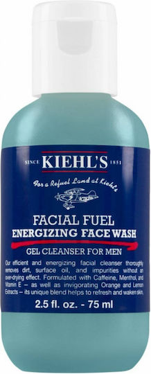 Kiehl's Facial Fuel Energizing Face Wash Gel Καθαρισμού Προσώπου 75ml