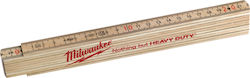 Milwaukee 4932459303 Ξύλινο Σπαστό Μέτρο 2m Milwaukee 4932459303 Ξύλινο Σπαστό Μέτρο 2m