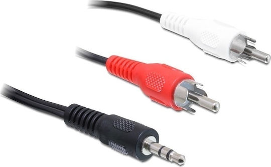DeLock DeLock 3.5mm Jack Cable 5m Black with 3.5mm Male to 3.5mm Female Terminals