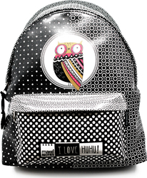 Makenotes I Love Huhu! Bag Backpack Black Makenotes I Love Huhu! Bag Backpack Black