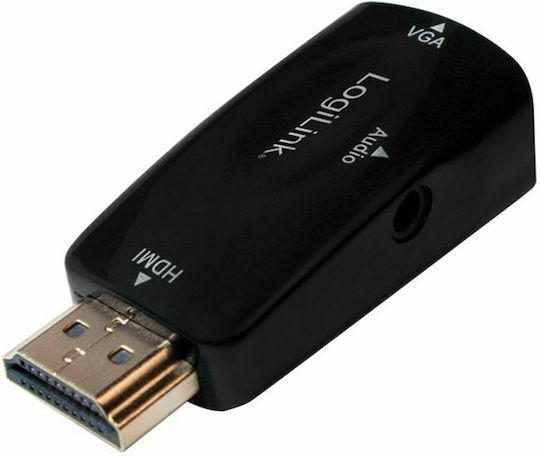 LogiLink Converter HDMI male to 3.5mm / VGA female 1pcs CV0107