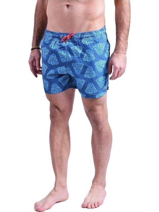 Emerson SWMR1771CN-PR89 Herren Badebekleidung Shorts Blau mit Mustern