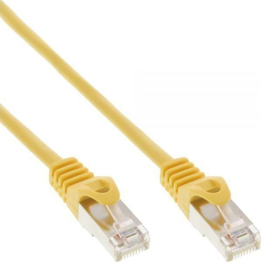 InLine F/UTP Cat.5e (Gigabit) Καλώδιο Δικτύου Ethernet 1m Κίτρινο
