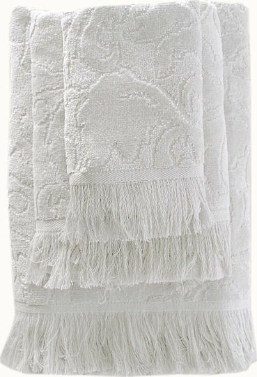 Rythmos Hand Towel Sienna 30x50cm Cream Weight 500gr/m²