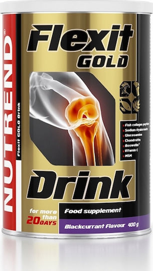 Nutrend Flexit Gold Drink Supplement for Joint & Bone Health 400gr Blackcurrant