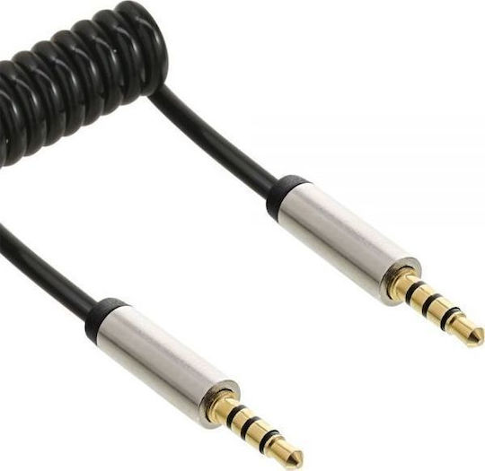 InLine Καλώδιο Ήχου 3.5mm male - 3.5mm male Ασημί 2m με Επίχρυσους Ακροδέκτες