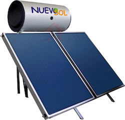 Nuevosol Ηλιακός Θερμοσίφωνας 300 λίτρων Glass Διπλής Ενέργειας με 4τ.μ. Συλλέκτη