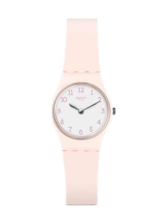 Swatch Pinkbelle Watch with Pink Rubber Strap