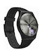 Swatch Pinkosaure Watch with Black Rubber Strap