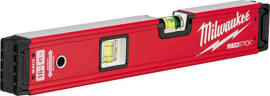 Milwaukee Redstick Backbone Spirit Level Aluminum Magnetic 40cm with 2 Eyes