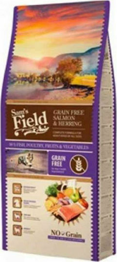 Sam's Field Grain Free Adult 2.5kg Trockenfutter ohne Getreide für erwachsene Hunde mit Lachs und Hering