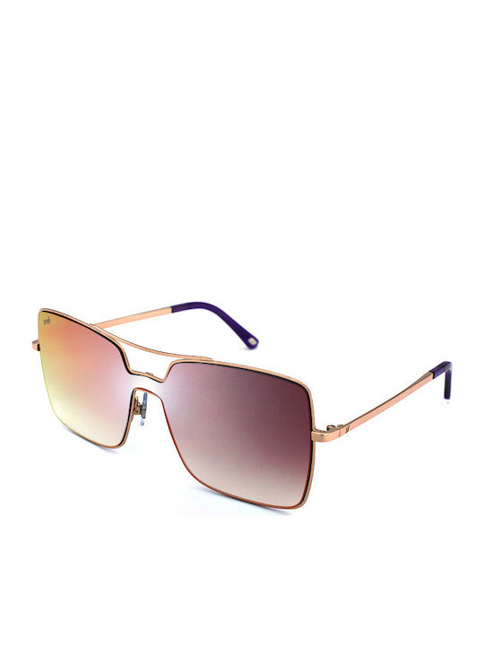 Web WE0201 34Z Women's Sunglasses with Rose Gold Metal Frame and Multicolour Lens