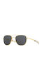 American Optical Original Pilot Men's Sunglasses with Gold Metal Frame and Black Polarized Lens