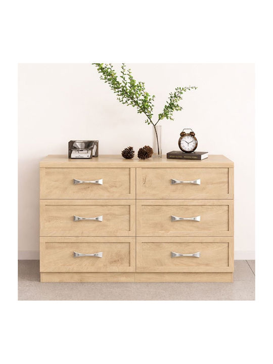 Comoda pentru Dormitor LIFE cu 6 sertare 120x40x76buc
