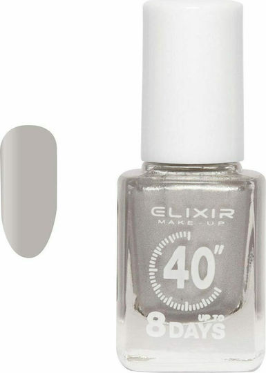 Elixir 40″ Până La 8 Zile Luciu Oja De Lungă Durată Uscare Rapidă 115 Argintiu 13ml