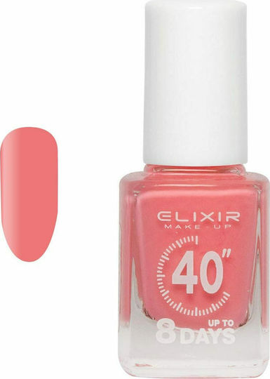 Elixir 40″ До 8 Дни Гланцов Дълготраен Лак За Нокти Бързо Съхнещ 136 Диня 13мл