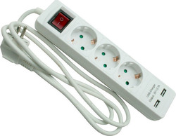 Bellson 011329 Power Strip 3 Sockets with Cable 1.5m Bellson 011329 Power Strip 3 Sockets with Cable 1.5m