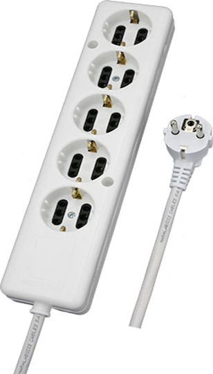 CHaralampidis Power Strip 5 Positions with Cable 1.5m