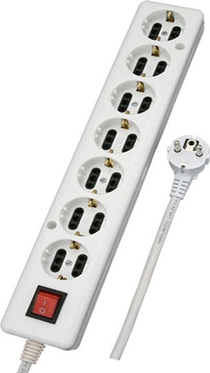 CHaralampidis Power Strip 7 Positions with Switch