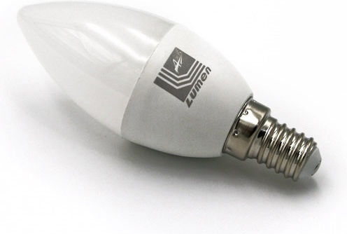 Adeleq LED Bulb 3W 100mm for E14 Socket and C37 Shape Cool White 180lm