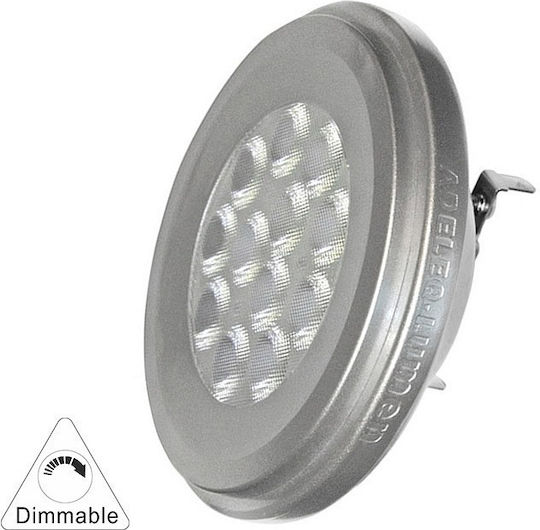 Adeleq LED крушка 12W 110mm за фасунга G53 и форма AR111 Неутрално бяло 870лм Димируем