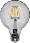 Adeleq LED Lampen für Fassung E27 und Form G95 Warmes Weiß 1050lm 1Stück