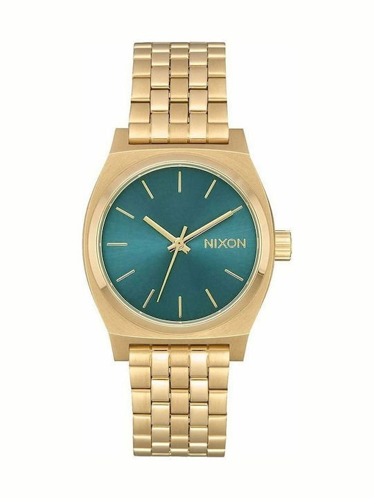 Nixon Ανδρικό Ρολόι 31mm Μπαταρίας με Χρυσό Μετ...