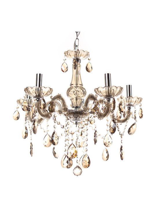 Keskor Maria Theresia Chandelier Candlestick 5xE14 Transparent 612266-5