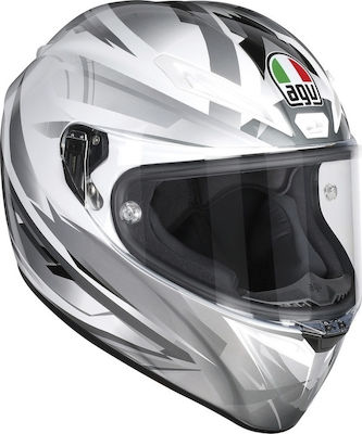 AGV Veloce S Full Face Helmet DOT / ECE 22.05 1650gr Multi - Freccia White/Grey 216221A2HY007