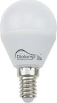 Diolamp LED Lampen für Fassung E14 und Form G45 Kühles Weiß 470lm 1Stück