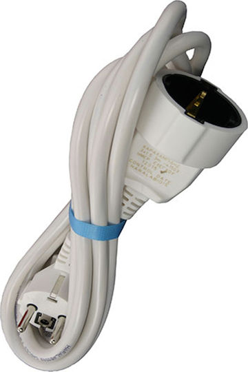 CHaralampidis Extension Cable Cord 3 x 1mm²/2m White