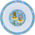 Laken Baby Food Bowl Katuki Bowl Butterflies made of Melamine Light Blue YBMB