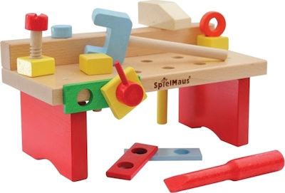 Spielmaus Kids Workbench Πάγκος Εργασίας made of Wood 15pcs 416 04 565