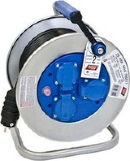 Tayg 3 Plätze mit Kabel 50m Durchmesser 3 x 2.5mm² Wasserdicht Metallisch Silber