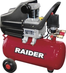 Raider RD-AC04Z Cu o singură fază Compresor de aer cu Putere 2hp și Rezervor de aer 24lt 089401