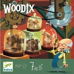 Djeco Board Game Woodix Ξύλινες Σπαζοκεφαλιές for 2 Players 7+ Years 08464 (EN)