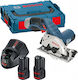 Bosch GKS 12V-26 Professional Δισκοπρίονο 12V 2x3Ah