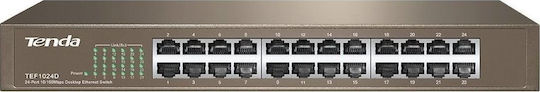 Tenda TEF1024D Unmanaged L2 Switch with 24 Ethernet Ports