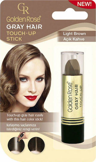 Golden Rose Graue Haar Touch Up Stick Temporärer Farbstoff Für Haare Ohne Ammoniak 06 Helles Braun 5,2gr