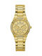 Guess Uhr Chronograph mit Gold Metallarmband W0845L2