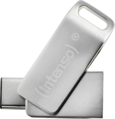 Intenso cMobile Line 32GB USB 3.1 Stick με σύνδεση USB-C Ασημί