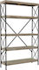 Ecru Bookcase 101x31x185cm