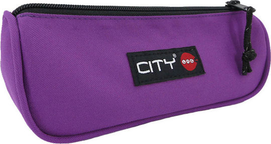 Lyc Sac Pencil Case Barrel with 1 Compartment Purple